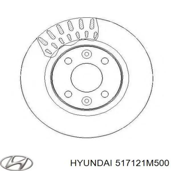 Купити 517121M500 Hyundai/Kia Ротор гальмівний