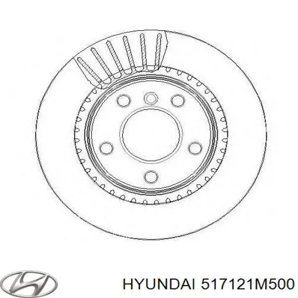 Диск гальмівний передній Hyundai/Kia 517121M500