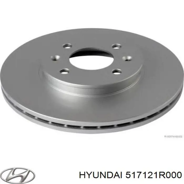 517121R000 Hyundai/Kia диск гальмівний передній