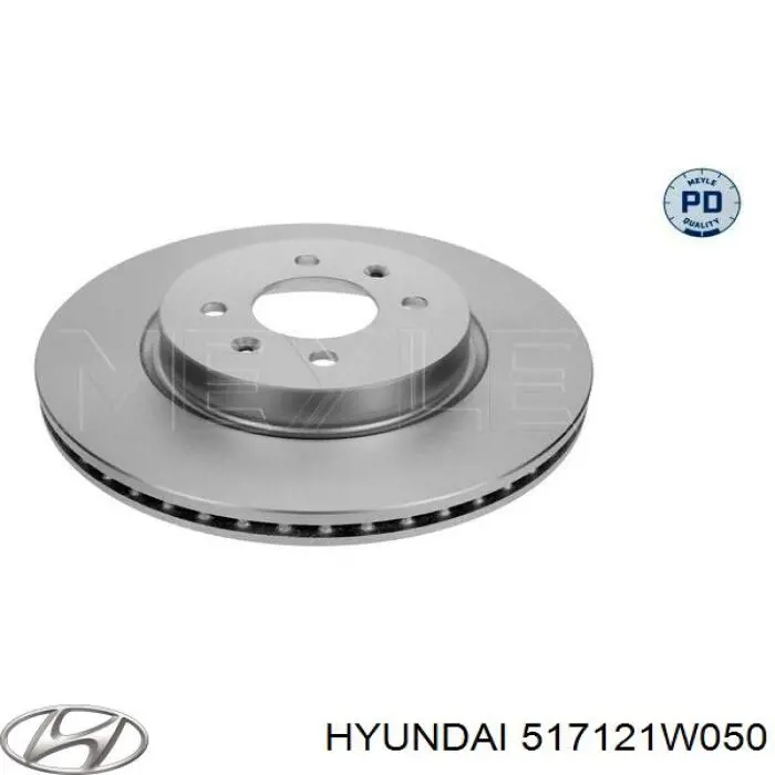 Гальмівні диски передні 517121W050 Hyundai/Kia