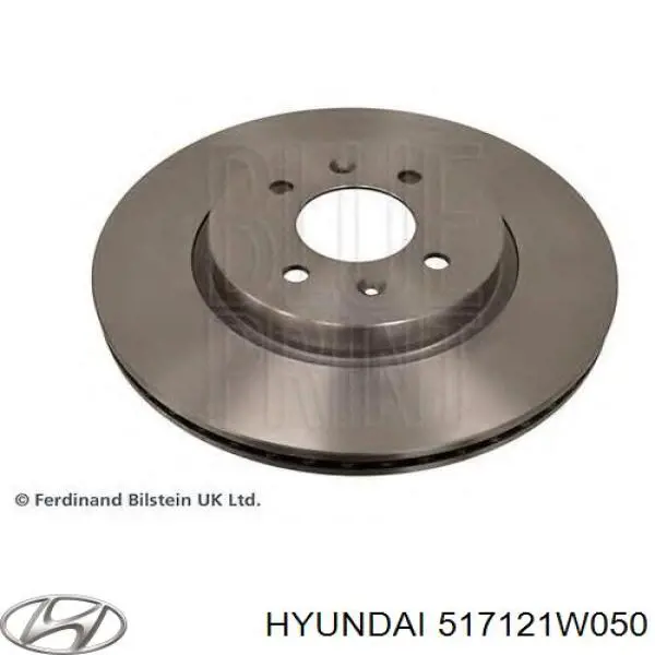 Диск переднього гальма Hyundai/Kia 517121W050 ціна, від 42.94 USD