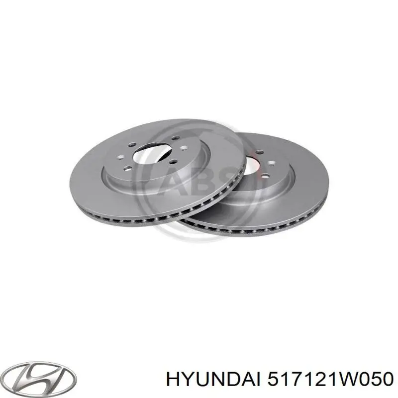 Диск гальмівний передній Hyundai/Kia 517121W050