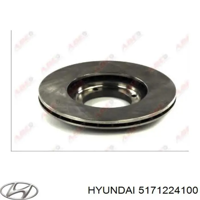 Гальмівні диски передні 5171224100 Hyundai/Kia