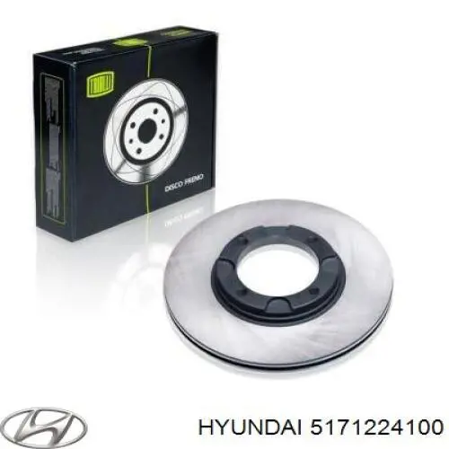 Диск переднього гальма Hyundai/Kia 5171224100 ціна, від 26.80 USD