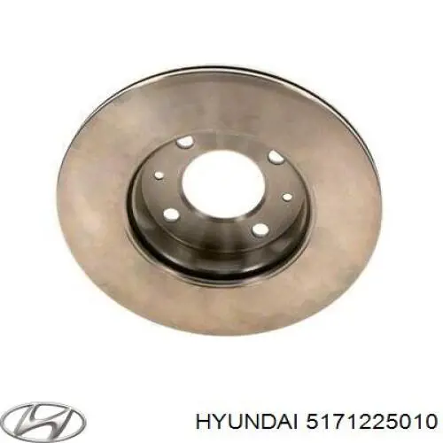 5171225010 Hyundai/Kia диск гальмівний передній