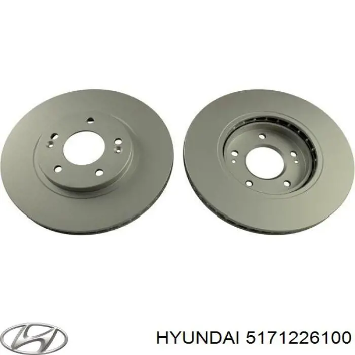 Гальмівні диски передні 5171226100 Hyundai/Kia