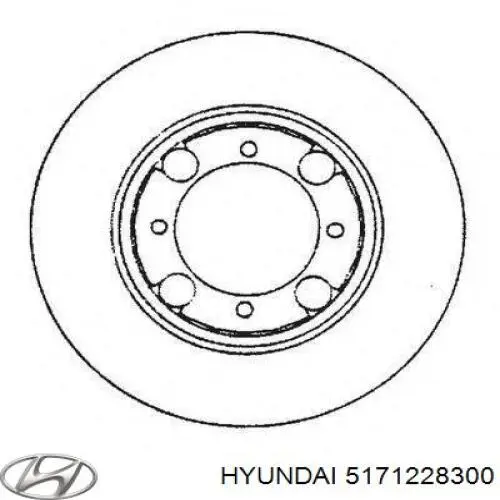 Купити 5171228300 Hyundai/Kia Ротор гальмівний