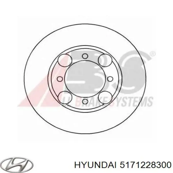5171228300 Hyundai/Kia диск гальмівний передній