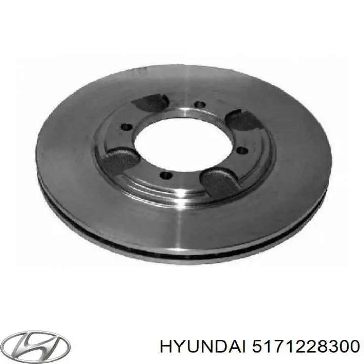Диск переднього гальма Hyundai/Kia 5171228300 ціна, від 25.14 USD