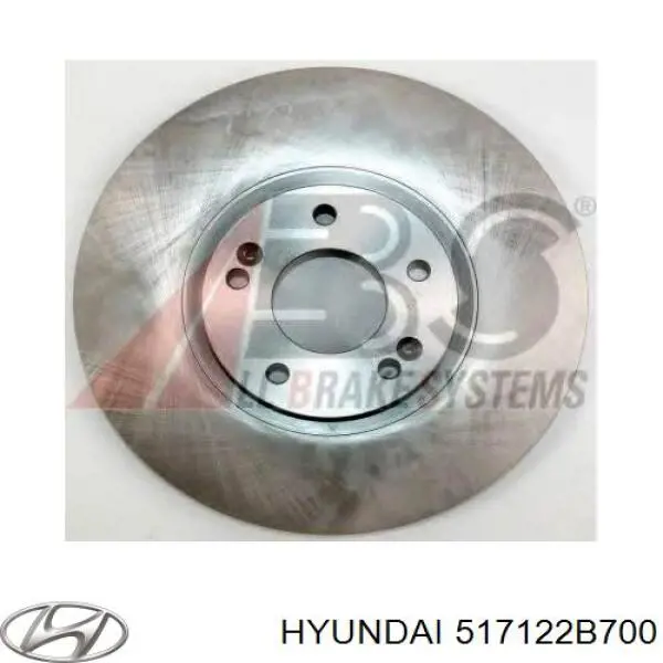 Гальмівні диски передні 517122B700 Hyundai/Kia