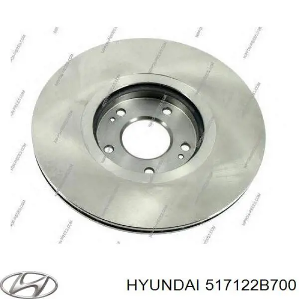 517122B700 Hyundai/Kia диск гальмівний передній