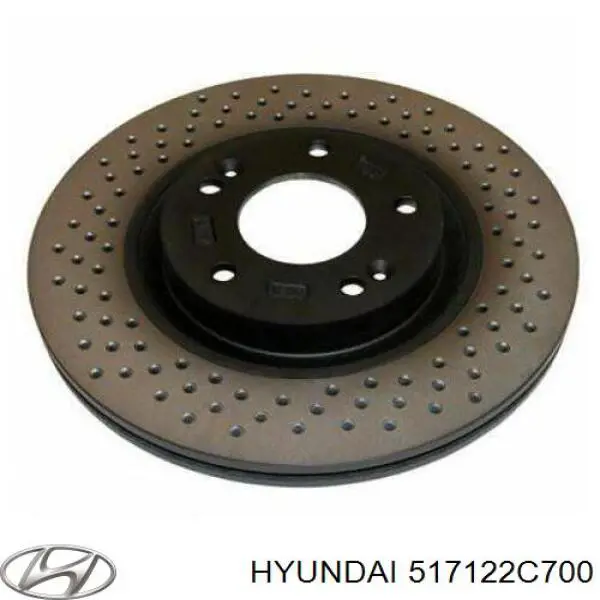517122C700 Hyundai/Kia Гальмо дискове переднє