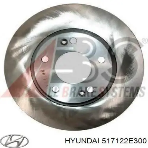 517122E300 Hyundai/Kia диск гальмівний передній