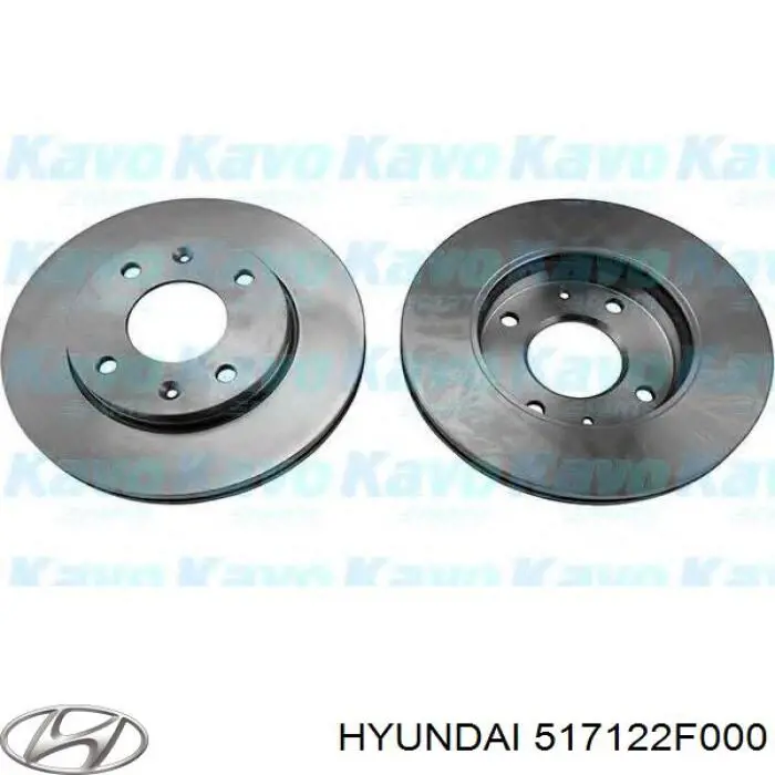 Диск переднього гальма Hyundai/Kia 517122F000 ціна, від 30.31 USD