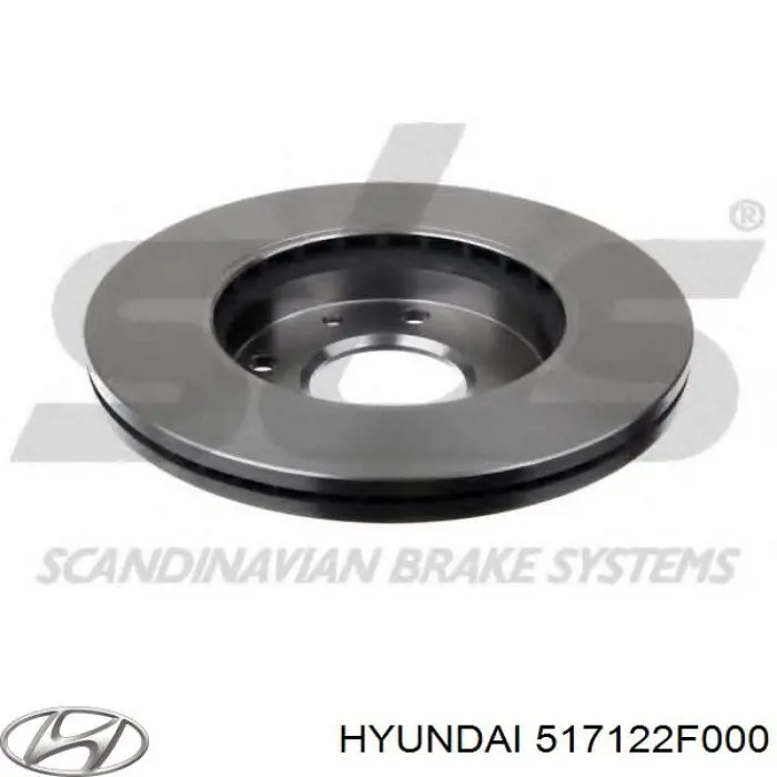 517122F000 Hyundai/Kia Гальмо дискове переднє