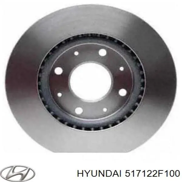 517122F100 Hyundai/Kia Гальмо дискове переднє