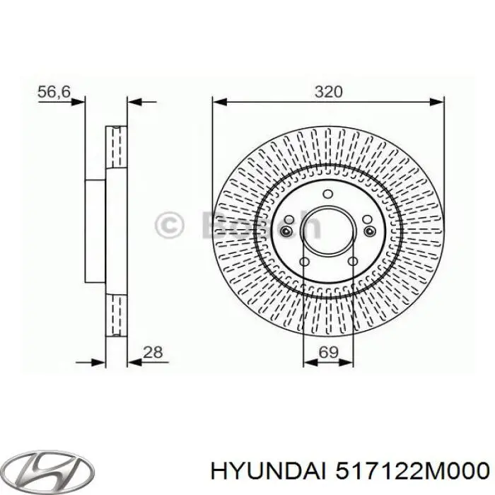 Купити BG9208C Delphi Ротор гальмівний