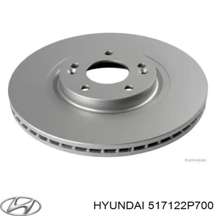 517122P700 Hyundai/Kia диск гальмівний передній
