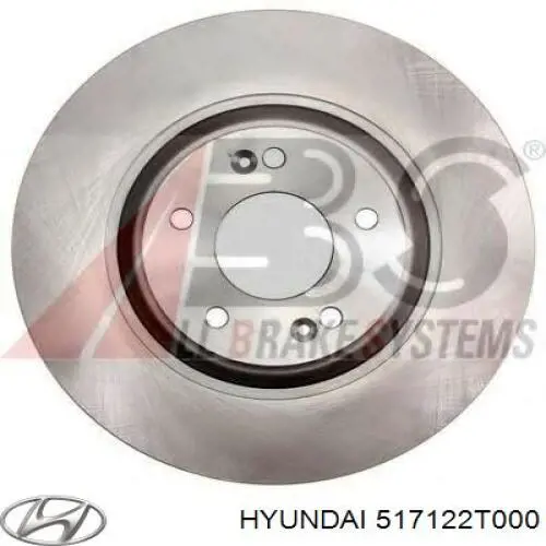 Купити 517122T000 Hyundai/Kia Ротор гальмівний