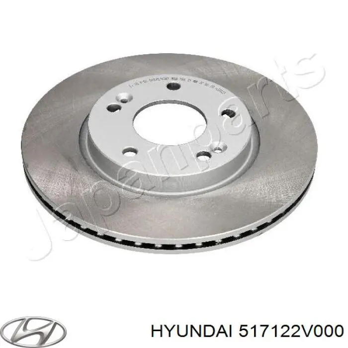 Диск переднього гальма Hyundai/Kia 517122V000 ціна, від 32.42 USD