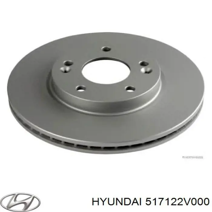 Диск переднього гальма Hyundai/Kia 517122V000 ціна, від 32.42 USD