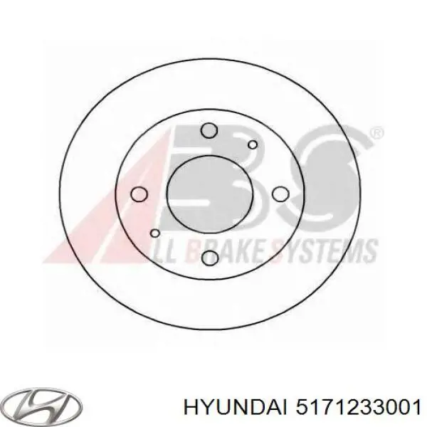 5171233001 Hyundai/Kia диск гальмівний передній
