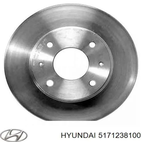 Диск гальмівний передній Hyundai/Kia 5171238100