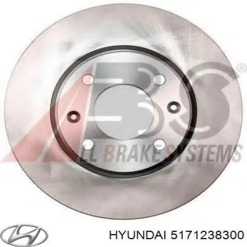 5171238300 Hyundai/Kia диск гальмівний передній