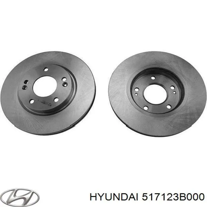 Гальмівні диски передні 517123B000 Hyundai/Kia