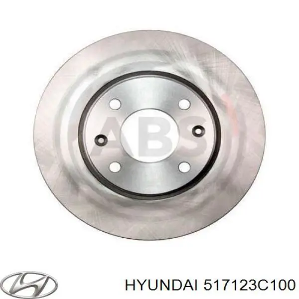 517123C100 Hyundai/Kia диск гальмівний передній