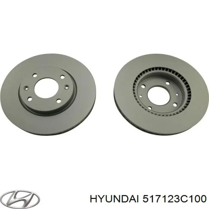 Диск переднього гальма Hyundai/Kia 517123C100 ціна, від 36.96 USD
