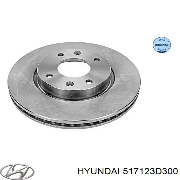 Гальмівні диски передні 517123D300 Hyundai/Kia