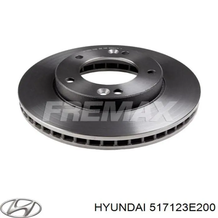 517123E200 Hyundai/Kia Гальмо дискове переднє