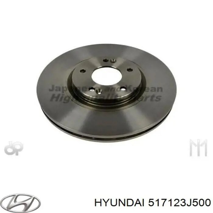 Диск переднього гальма Hyundai/Kia 517123J500 ціна, від 66.17 USD