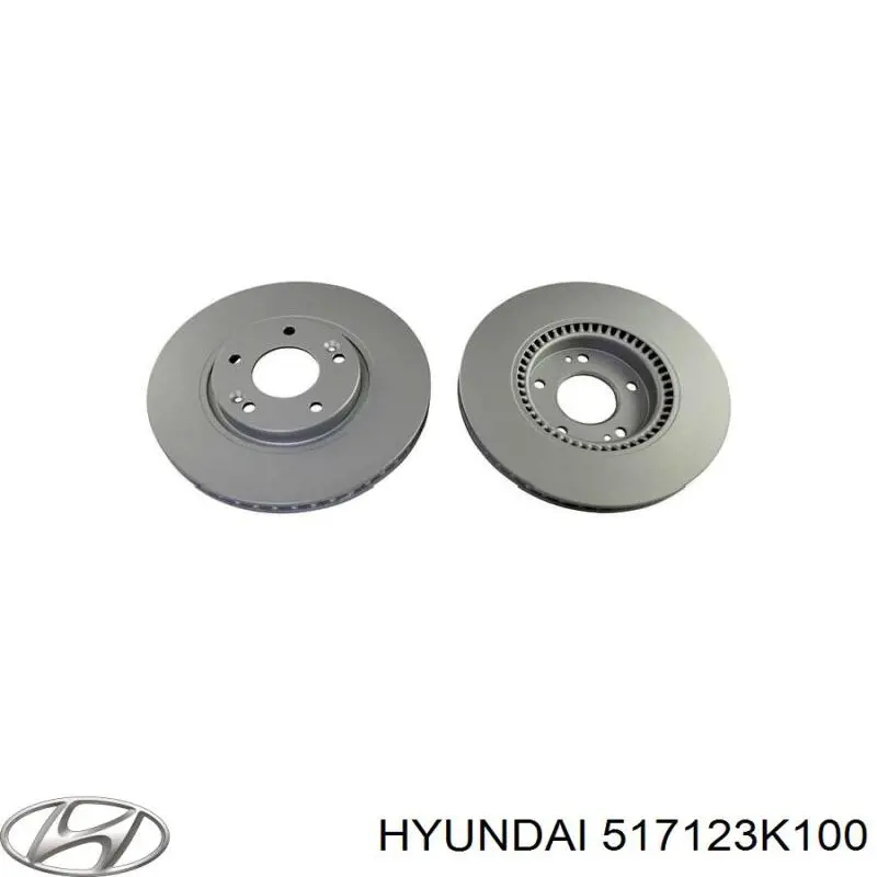 Диск переднього гальма Hyundai/Kia 517123K100 ціна, від 50.68 USD