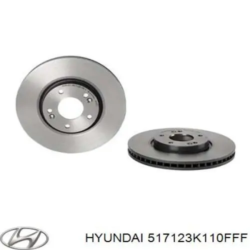 Диск переднього гальма Hyundai/Kia 517123K110FFF ціна, від 42.41 USD