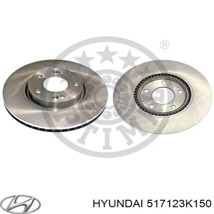Диск гальмівний передній Hyundai/Kia 517123K150