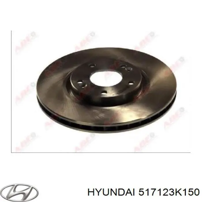 517123K150 Hyundai/Kia диск гальмівний передній