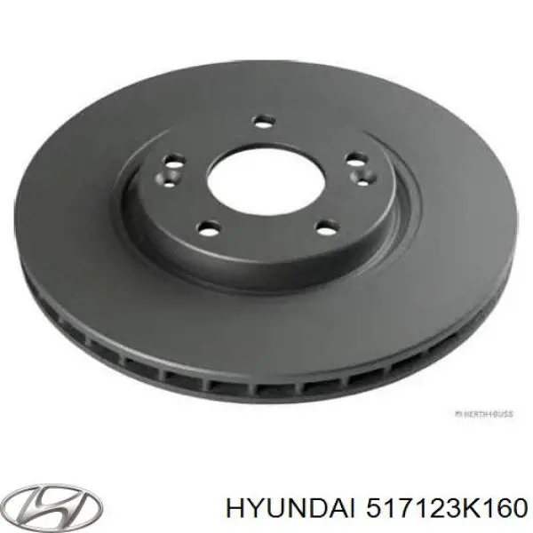 Гальмівні диски передні 517123K160 Hyundai/Kia