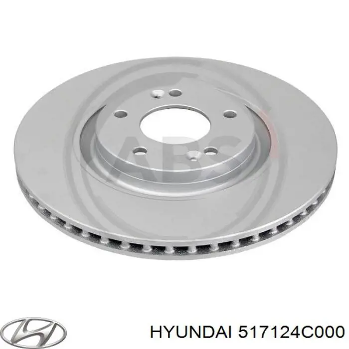 517124C000 Hyundai/Kia диск гальмівний передній