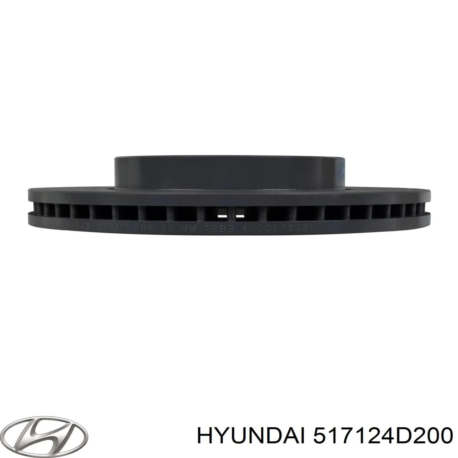Диск переднього гальма Hyundai/Kia 517124D200 ціна, від 57.56 USD