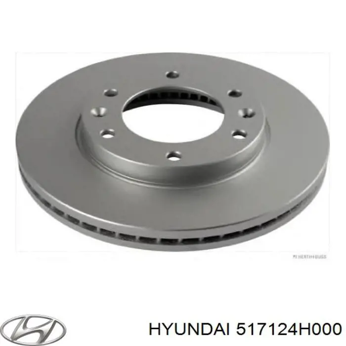 517124H000 Hyundai/Kia диск гальмівний передній