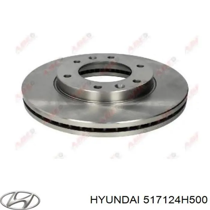 Диск переднього гальма Hyundai/Kia 517124H500 ціна, від 55.68 USD