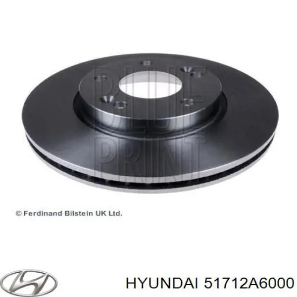 51712A6000 Hyundai/Kia Диск гальмівний передній