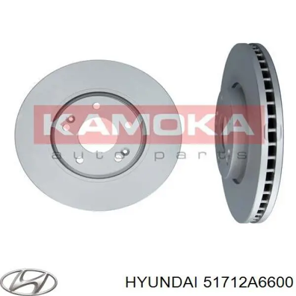 Диск переднього гальма Hyundai/Kia 51712A6600 ціна, від 42.21 USD