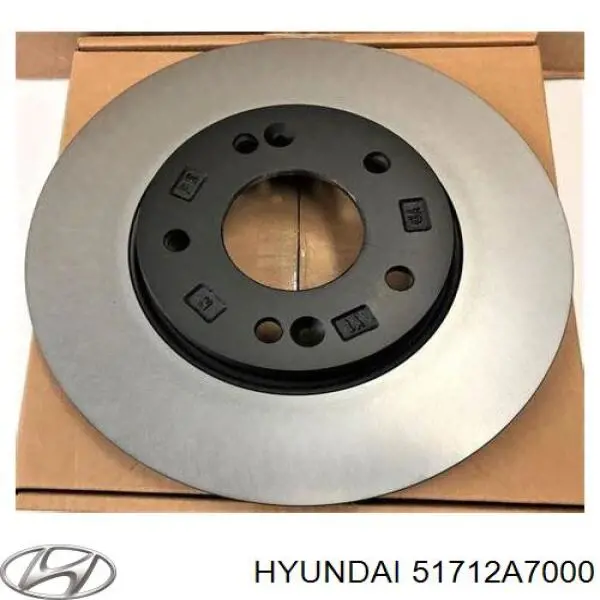 51712A7000 Hyundai/Kia диск гальмівний передній