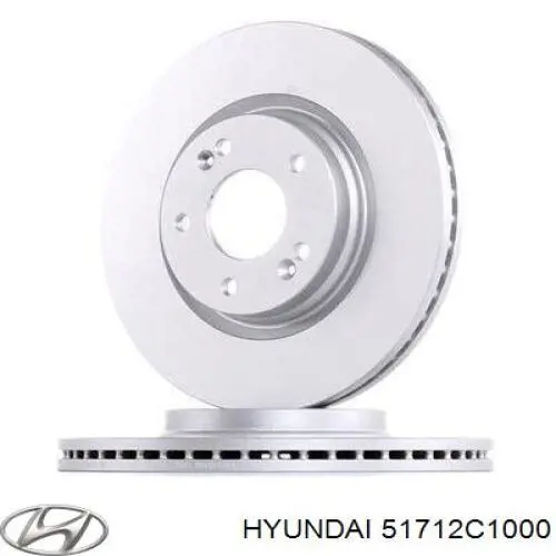 51712C1000 Hyundai/Kia диск гальмівний передній