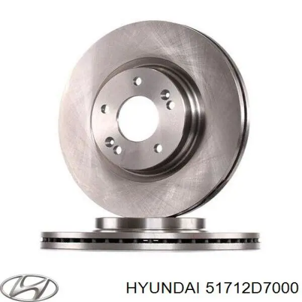 51712D7000 Hyundai/Kia диск гальмівний передній