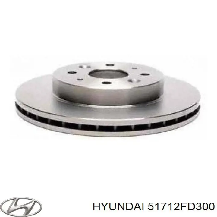 51712FD300 Hyundai/Kia диск гальмівний передній