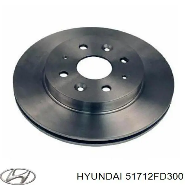 Диск переднього гальма Hyundai/Kia 51712FD300 ціна, від 32.00 USD